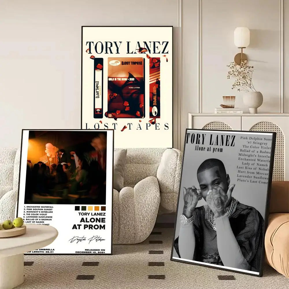 Tory Lanez Canvas Wall Art Unframed Poster | Hip-Hop Decor Canvas Wall Art Axl