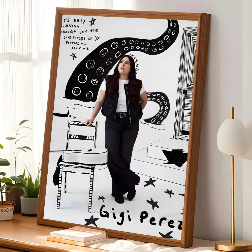 Gigi Perez HD PVC Self-Stick Wall Art Poster | Waterproof Décor Wall Art Poster Axl