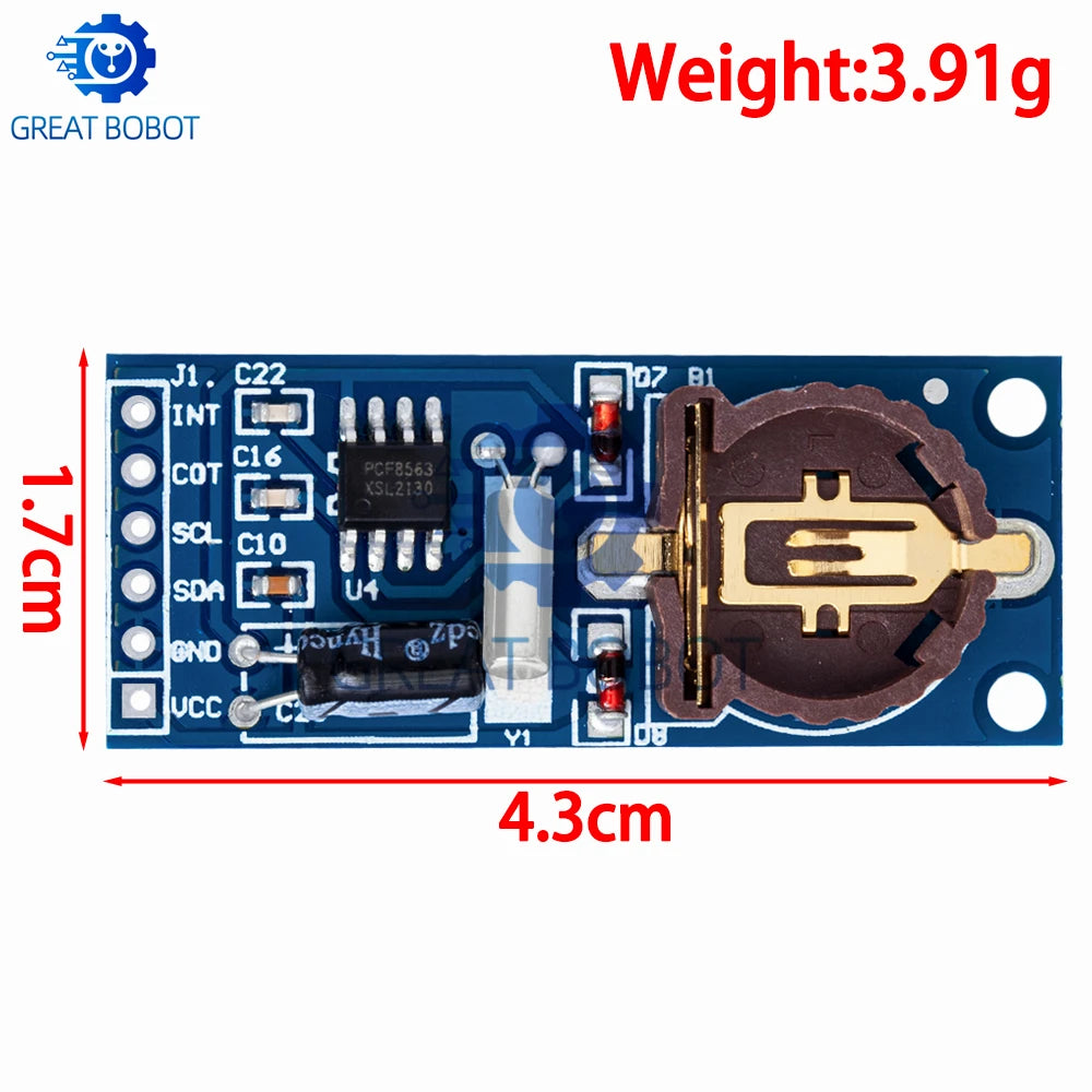 PCF8563 IIC Real-Time Clock RTC Module Board 3.3V RTC Clock Module Axl