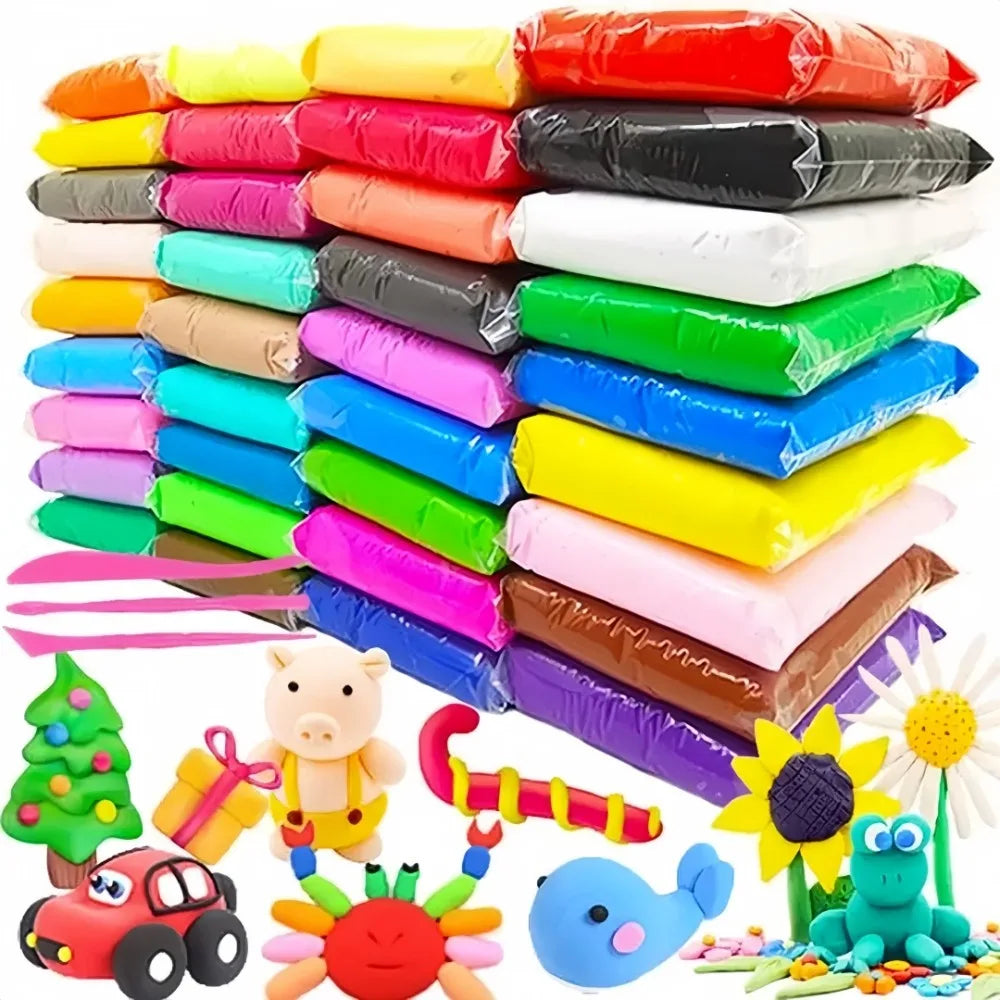 36-Color Air Dry Modeling Clay Set – Kids DIY Art Kit Modeling Clay Set Axl