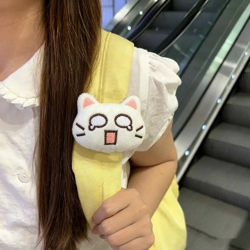 Realistic Cat Plush Backpack Clip – Cute Bag Charm Accessory Bag Charm Clip Axl
