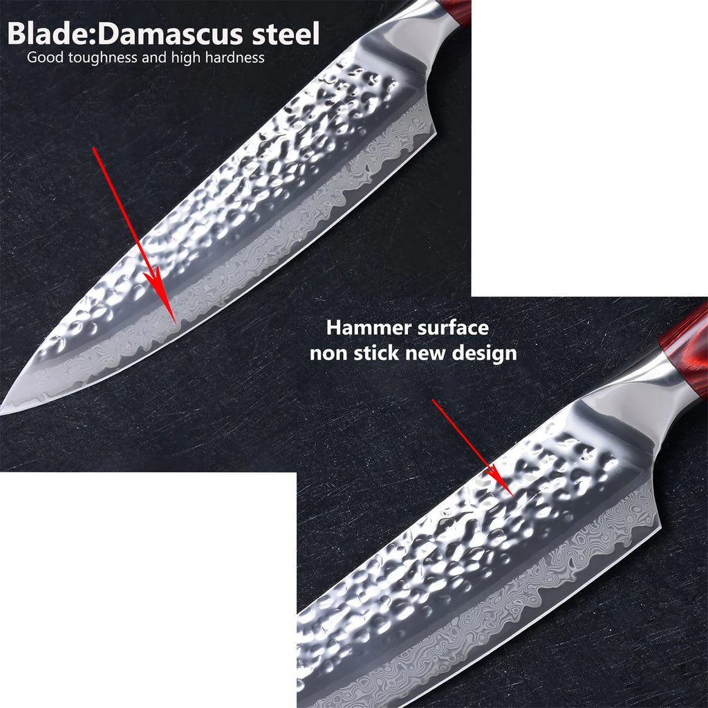 67-Layer Damascus Steel Chef Knife – 8" Professional Kitchen Knife Damascus Chef Knife Axl