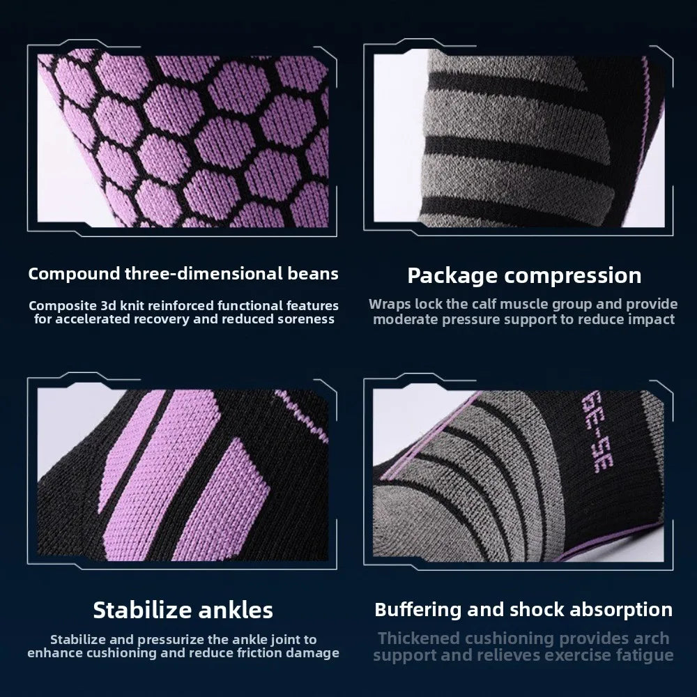 Thermal Ski Socks – Anti-Slip Moisture-Wicking Winter Sport Thermal Ski Socks Axl