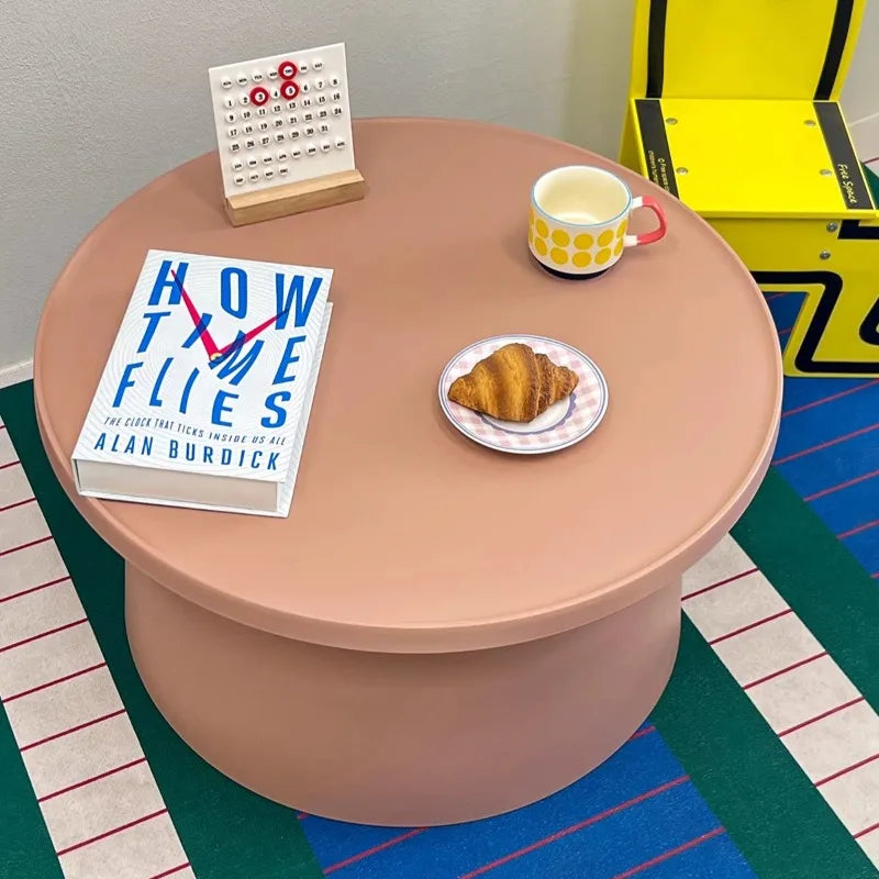 Modern Round Side Table – Minimalist Plastic Coffee Table Round Side Table Axl