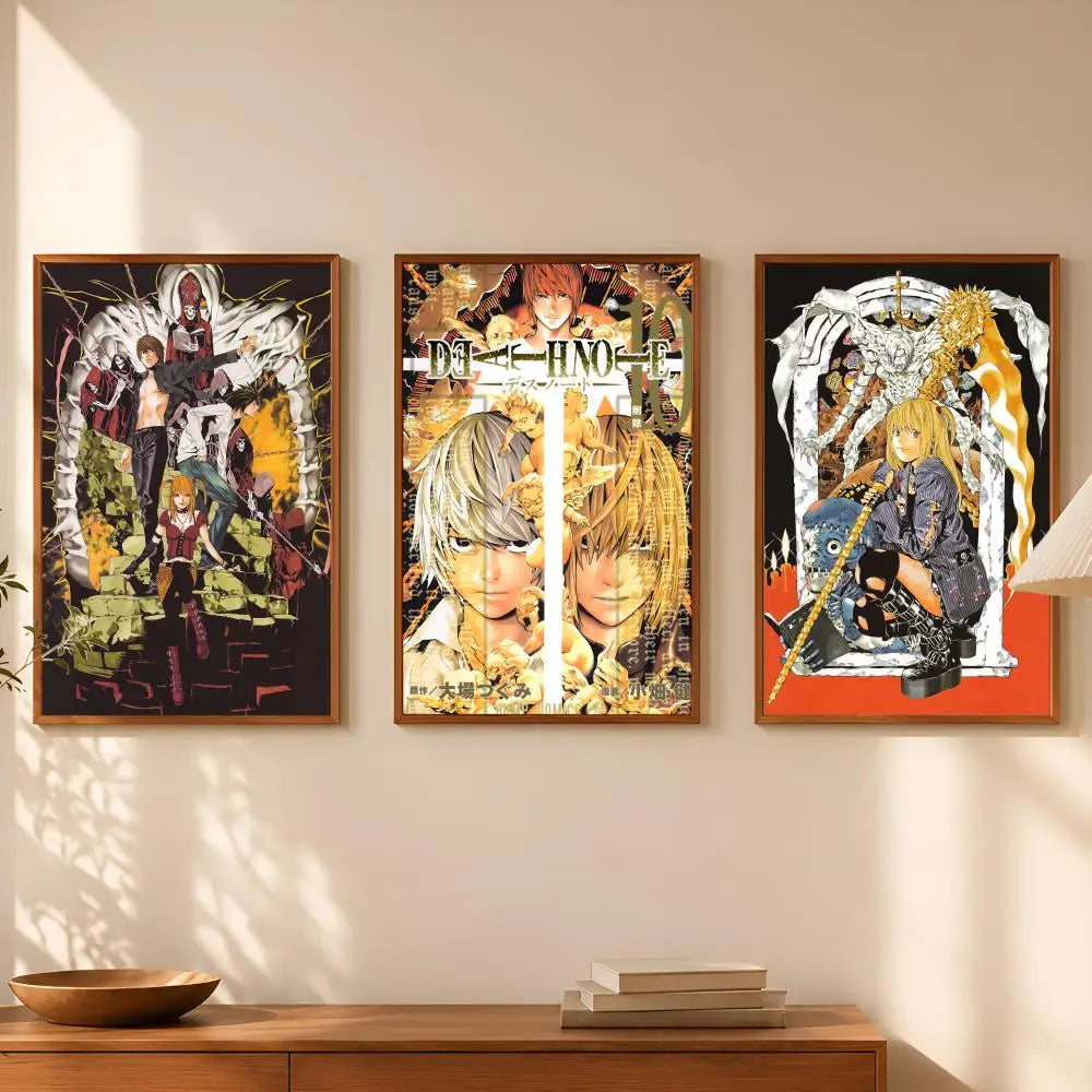 Death Note Anime Wall Poster – Self-Stick HD PVC Waterproof Anime Wall Poster Axl