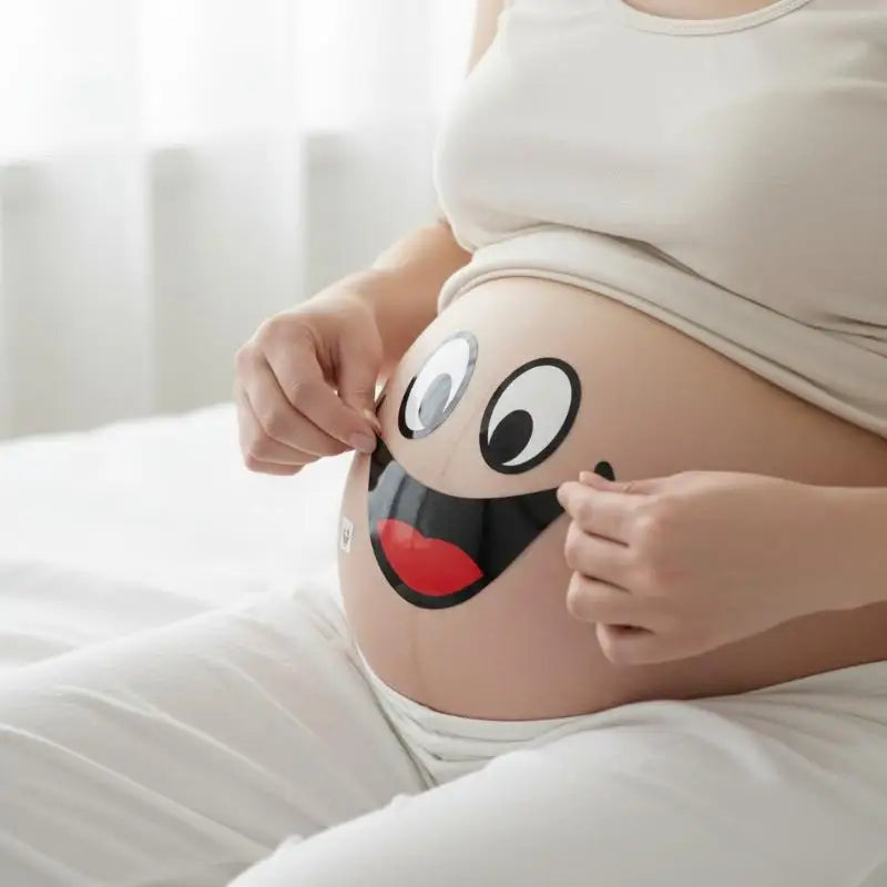 Maternity Belly Stickers 9pcs – Funny Pregnancy Bump Decals Pregnancy Photo Props Axl
