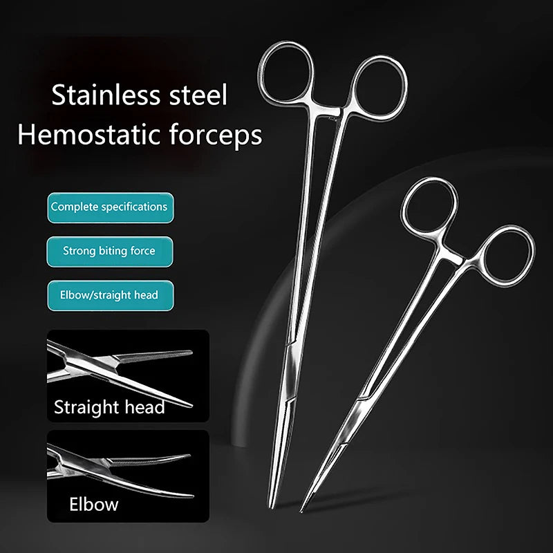 Stainless Steel Locking Hemostatic Forceps | 12.5–18cm Locking Forceps Clamp Axl