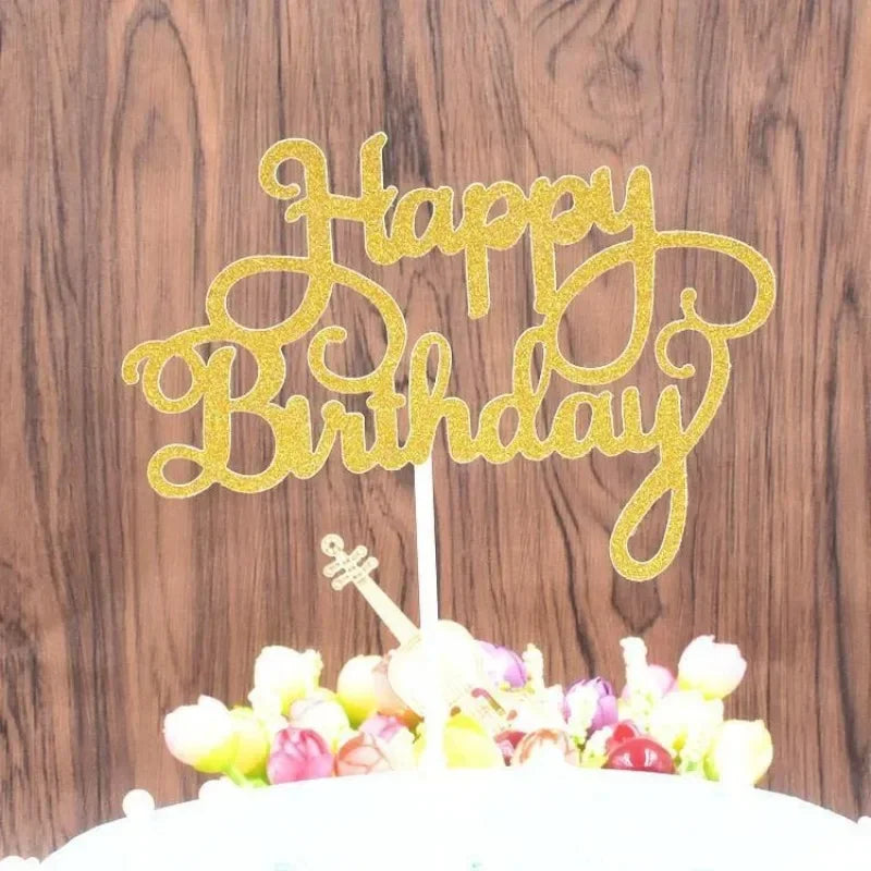 Happy Birthday Cake Toppers – DIY Letter Decor 10/20pc Set Cake Topper Set Axl