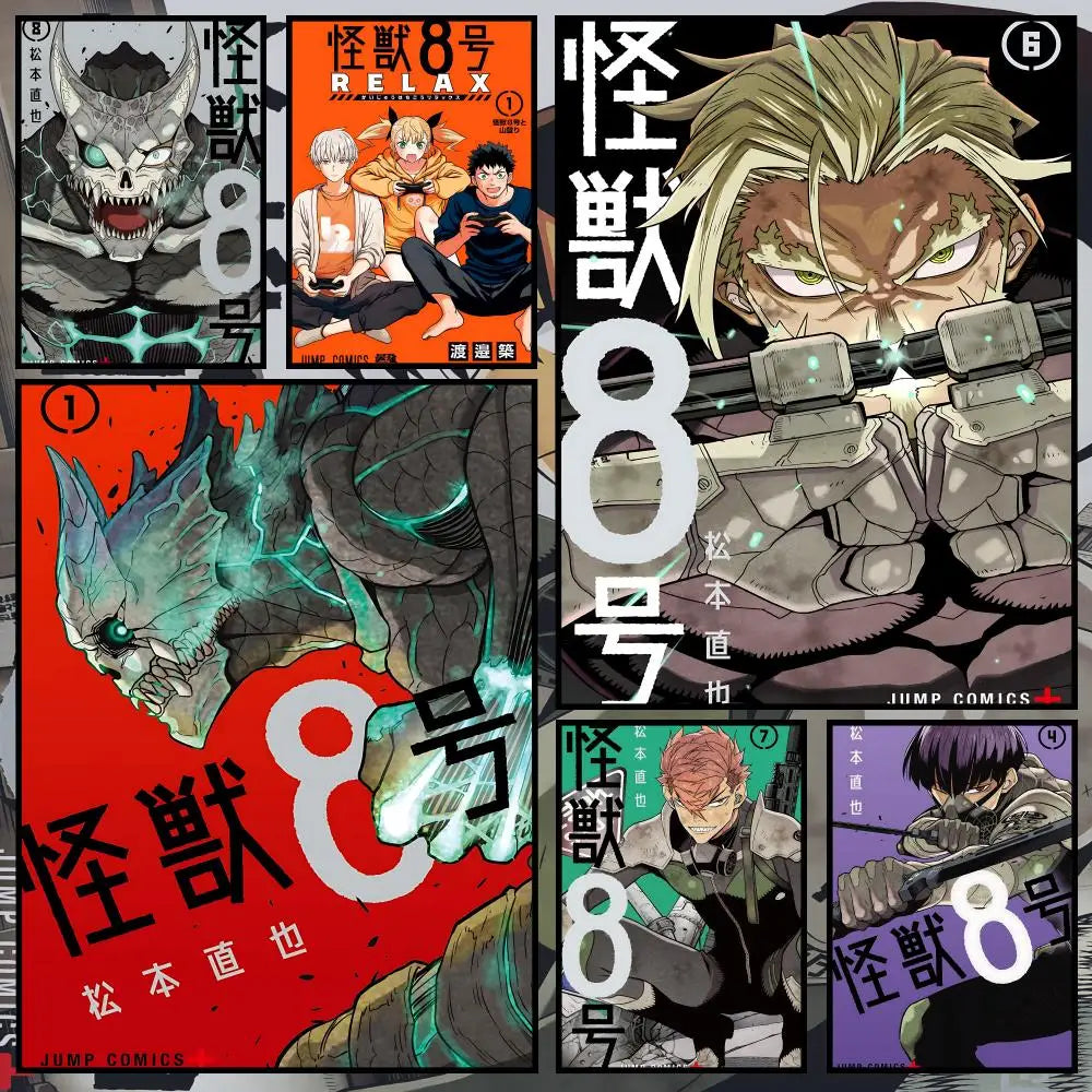 Kaijuu 8-Gou Anime Poster – Waterproof Self-Adhesive Wall Art Anime Wall Poster Axl