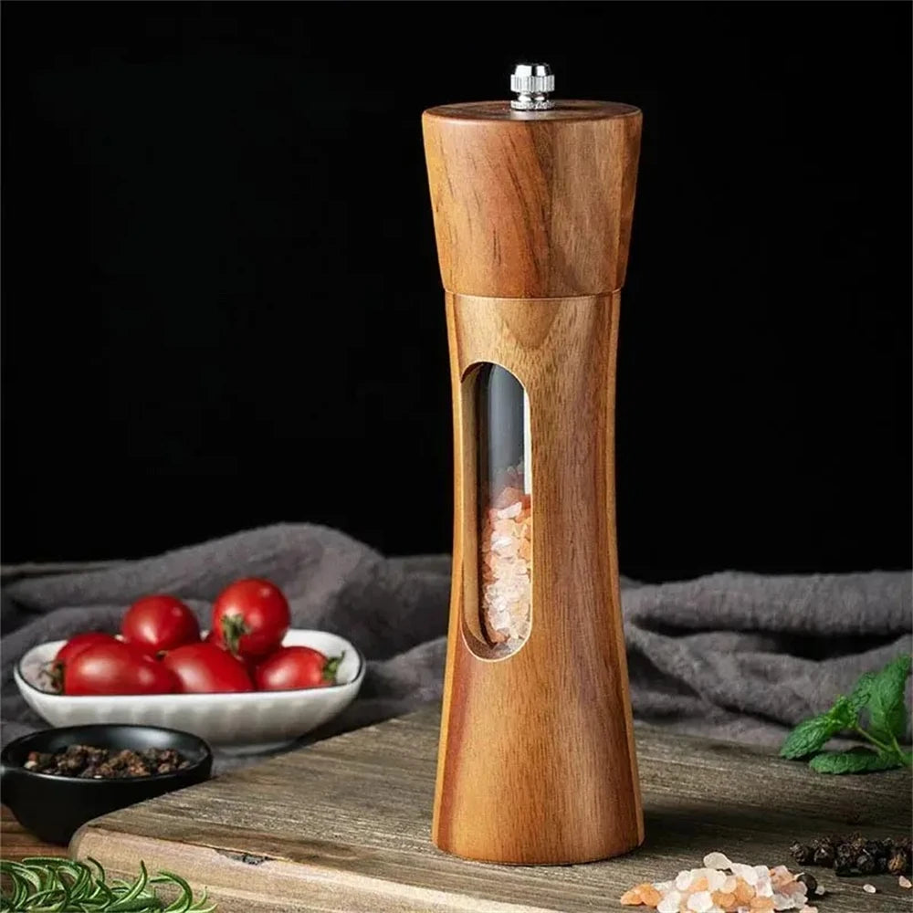 Wooden Salt & Pepper Grinder Mill Set | Adjustable Ceramic Salt & Pepper Mill Axl