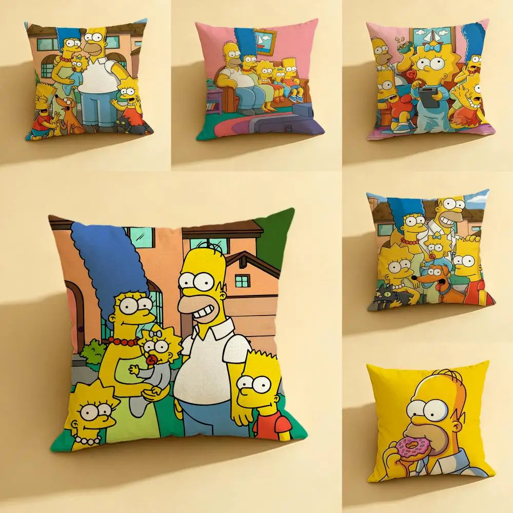 Anime Print Linen Cushion Cover | Sofa, Bed & Chair Décor Decorative Cushion Cover Axl