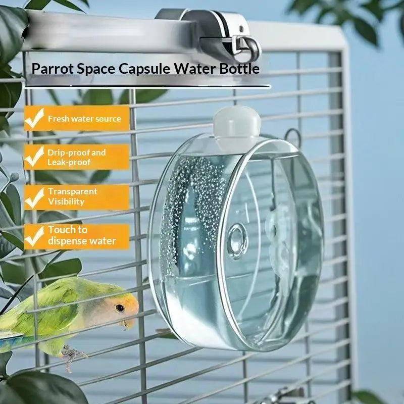 Space Capsule Automatic Bird Water Feeder | Needle Dispenser Bird Water Feeder Axl