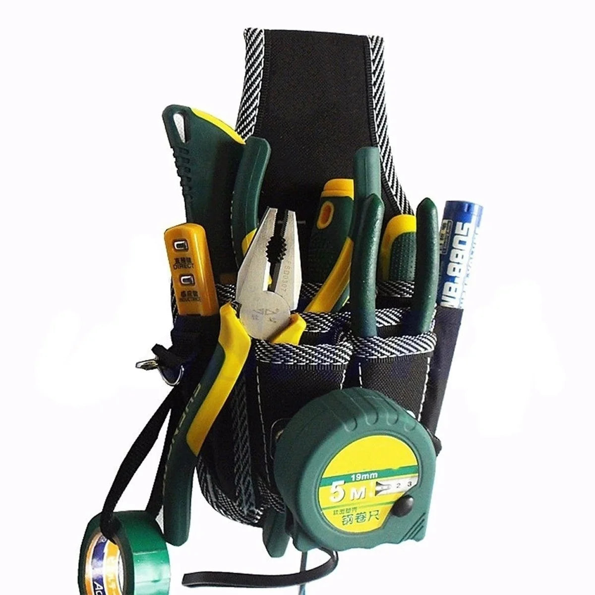 Electrician Waist Tool Belt Bag – 9-Pocket Utility Pouch Waist Tool Pouch Axl