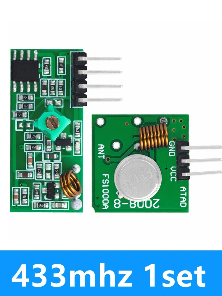 433MHz RF Transmitter & Receiver Module Kit for Arduino DIY RF Module Kit Axl 433MHZ 1SET