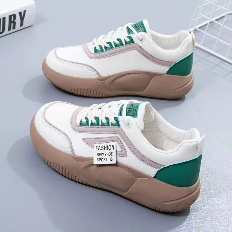 Women's Mesh Anti-Slip Athletic Sneakers | Breathable Casual Shoe Women's Athletic Sneakers Axl A103 white green 40