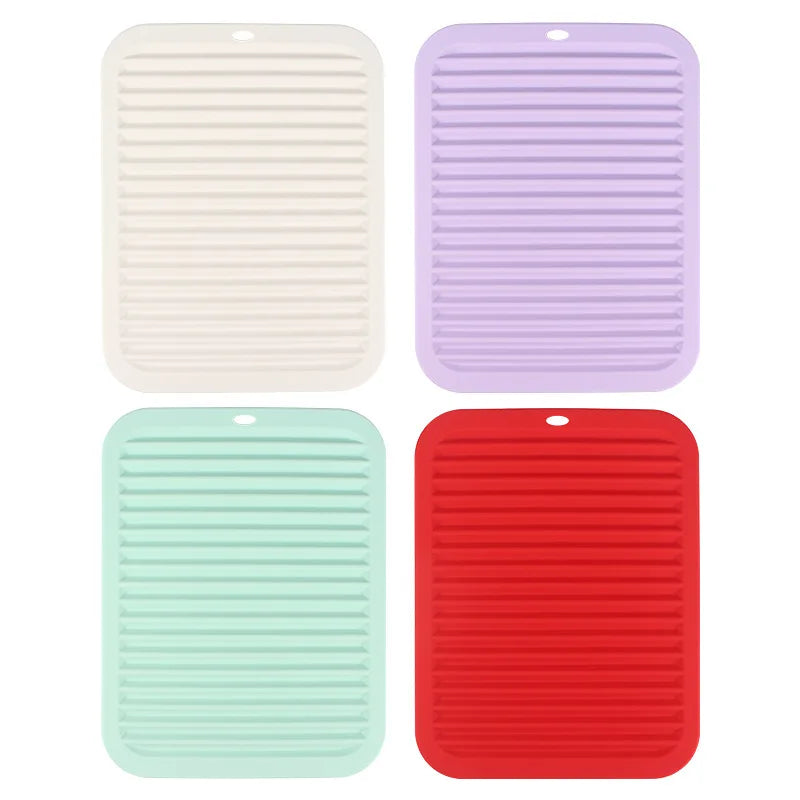 Silicone Draining Mat – Heat-Resistant Trivet & Placemat Silicone Kitchen Mat Axl