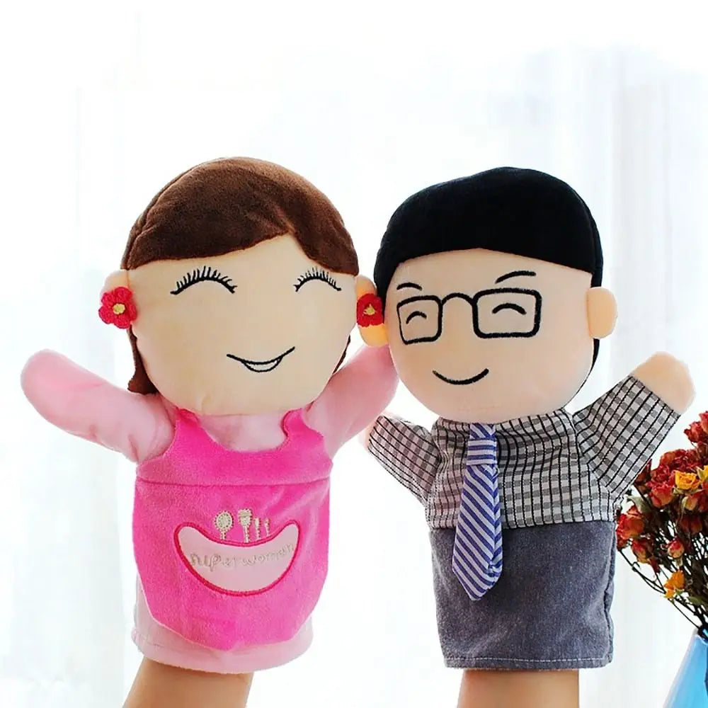 Plush Family Hand Puppets 25cm – Storytelling Finger Puppet Hand Puppet Toy Axl