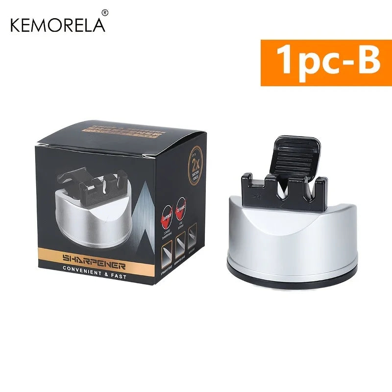 KEMORELA 3-in-1 V-Edge Knife Sharpener with Suction Cup Base Knife Sharpener Axl B