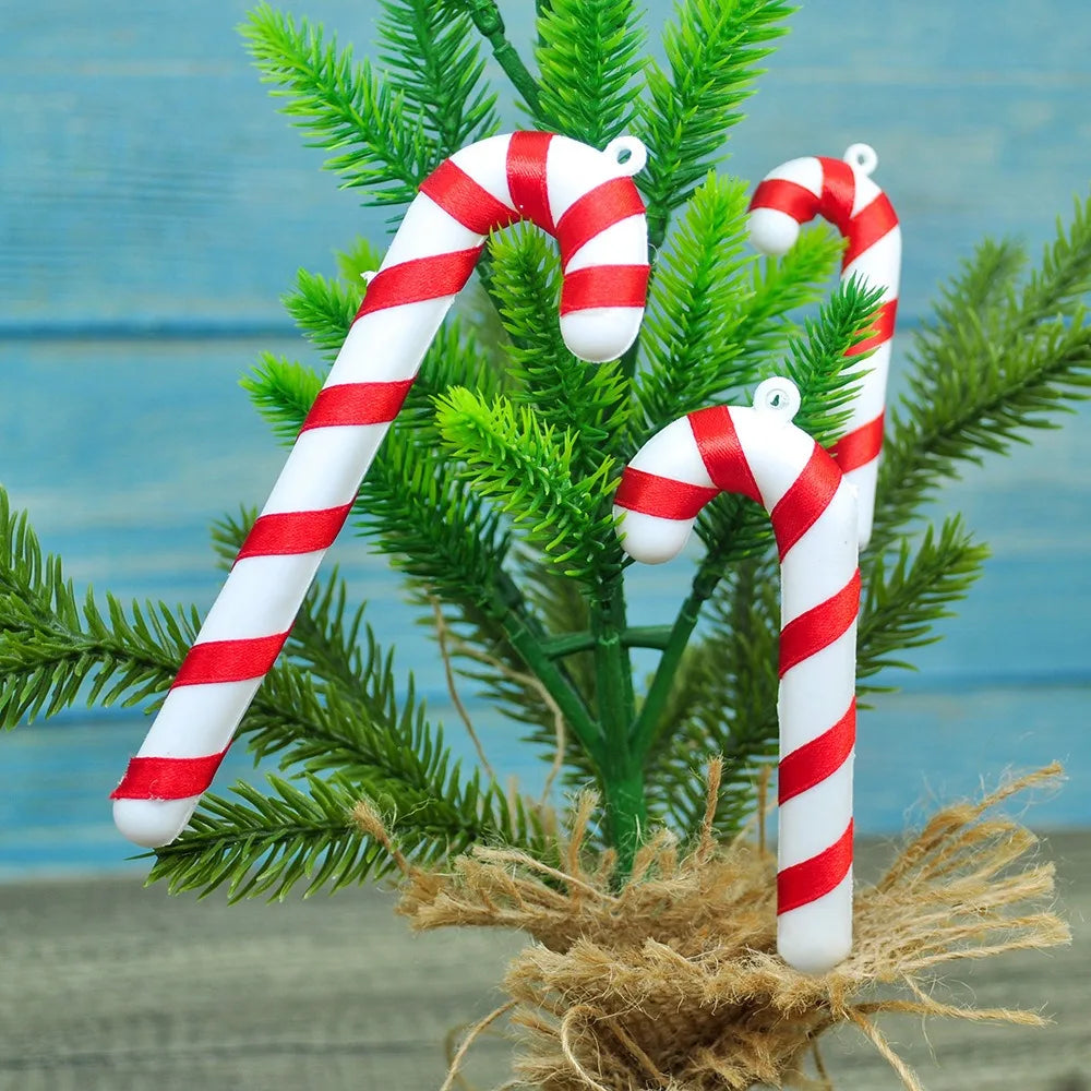 50-Pack Candy Cane Christmas Hanging Ornaments – 3 Sizes Christmas Ornaments Axl
