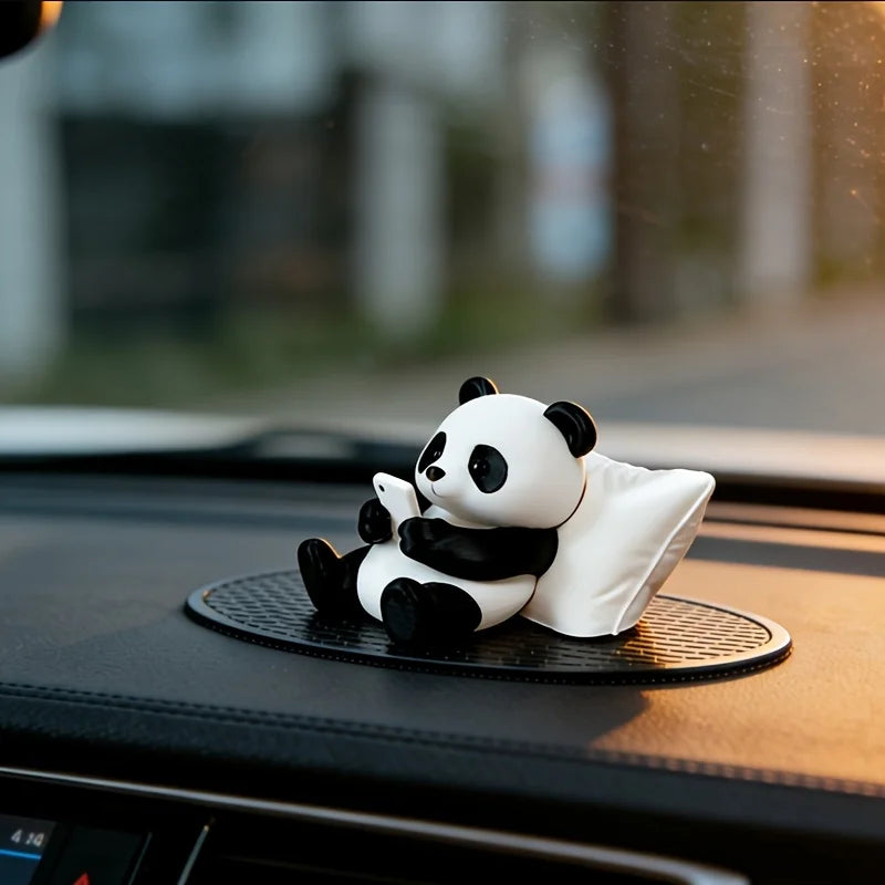 Panda Sculpture Ornament – Desk, Car & Home Decor Figurine Decorative Figurine Axl