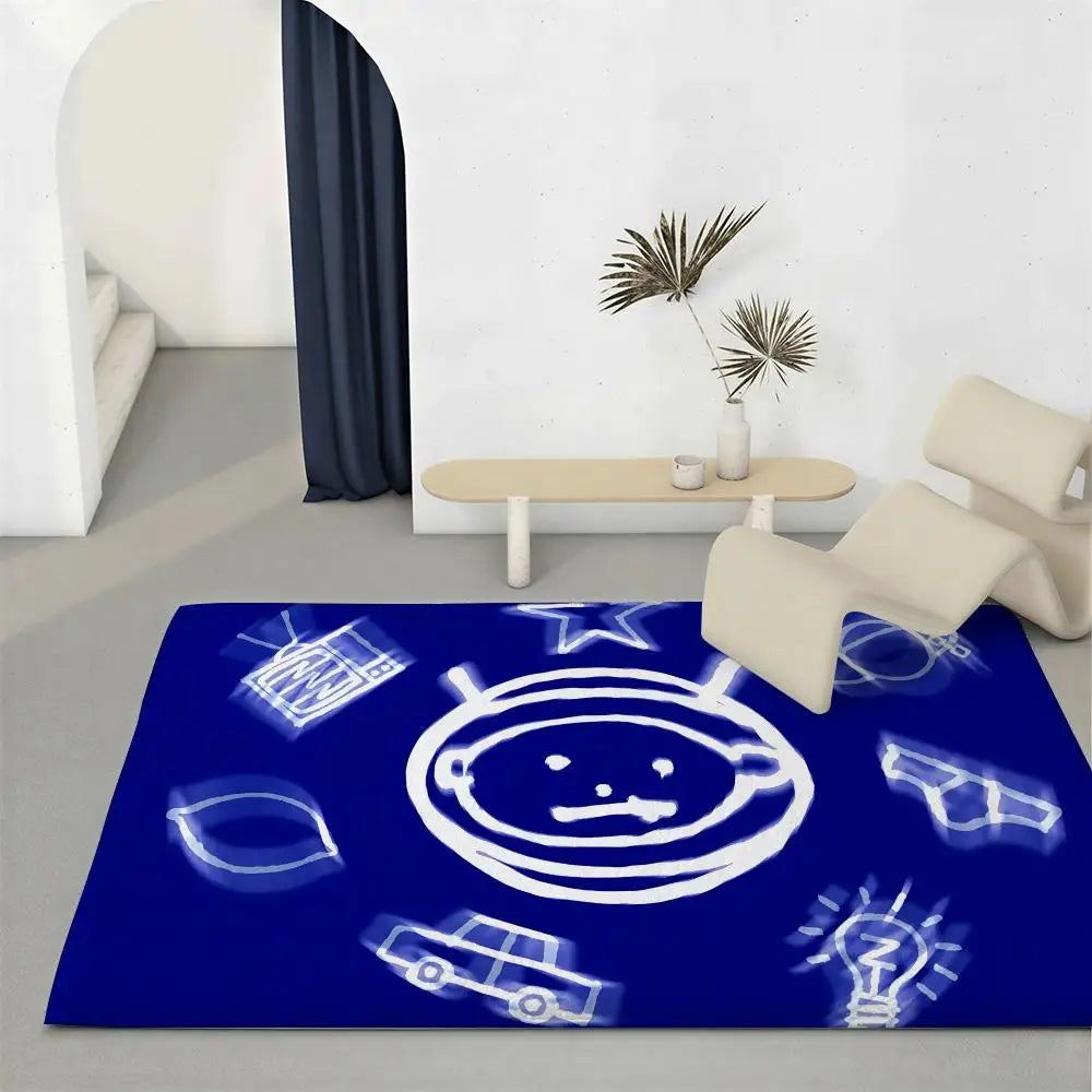 Eco-Friendly Flannel Floor Mat – Non-Slip Soft Plush Indoor Rug Indoor Floor Mat Axl White1 100x160cm