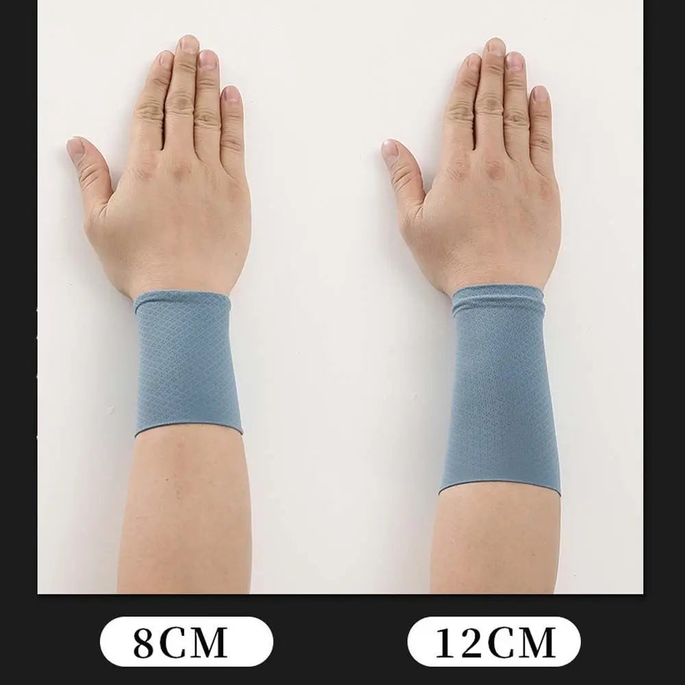 Ice Silk Arm Sleeves – Unisex UV Sun Cover for Cycling & Running Cycling Arm Sleeves Axl