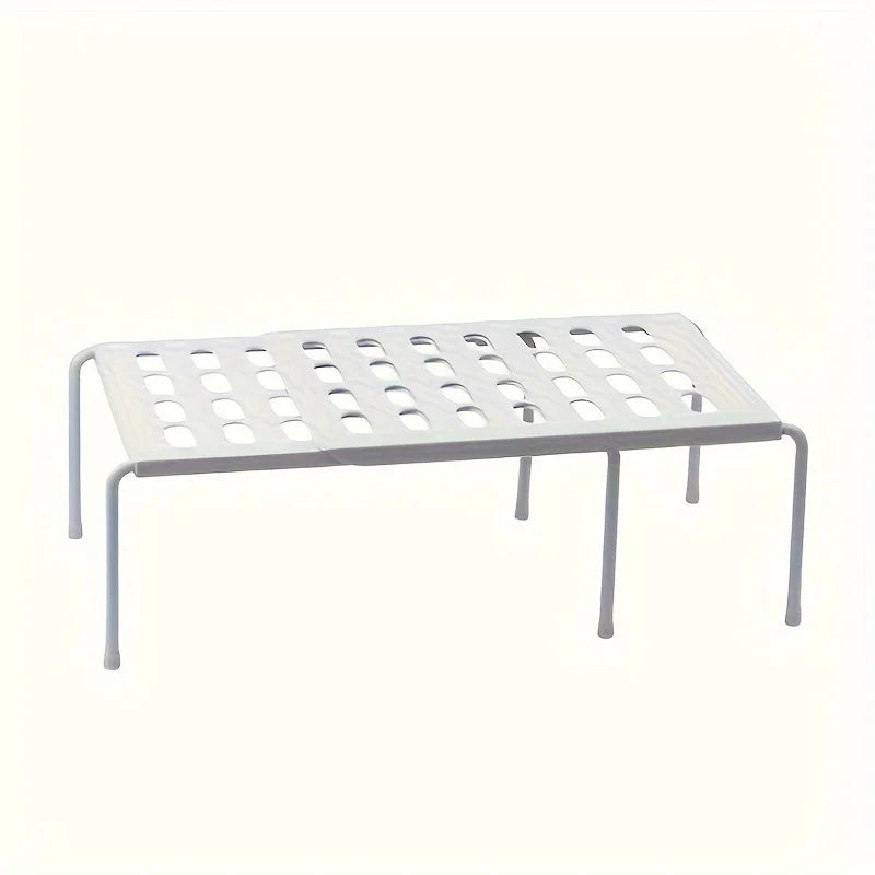 Multi-Layer Foldable Plastic Shoe Rack – Space-Saving Organizer Shoe Rack Organizer Axl White