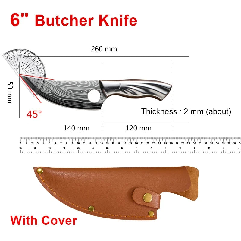 Professional Boning Knife – 30Cr13 Steel & Wooden Handle Boning Knife Axl