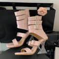 Women's Patent Leather Gladiator High Heel Sandals | Party Heels High Heel Sandals Axl pink 38