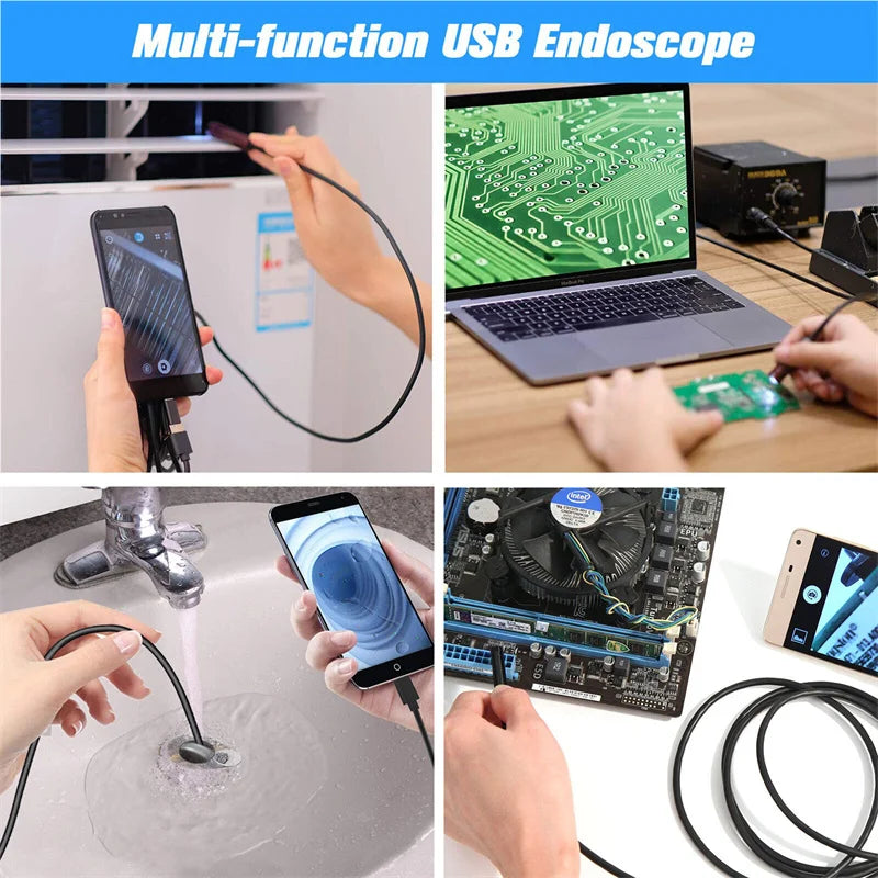 5.5mm Borescope Inspection Camera – 3-in-1 USB Type-C Android Borescope Inspection Camera Axl