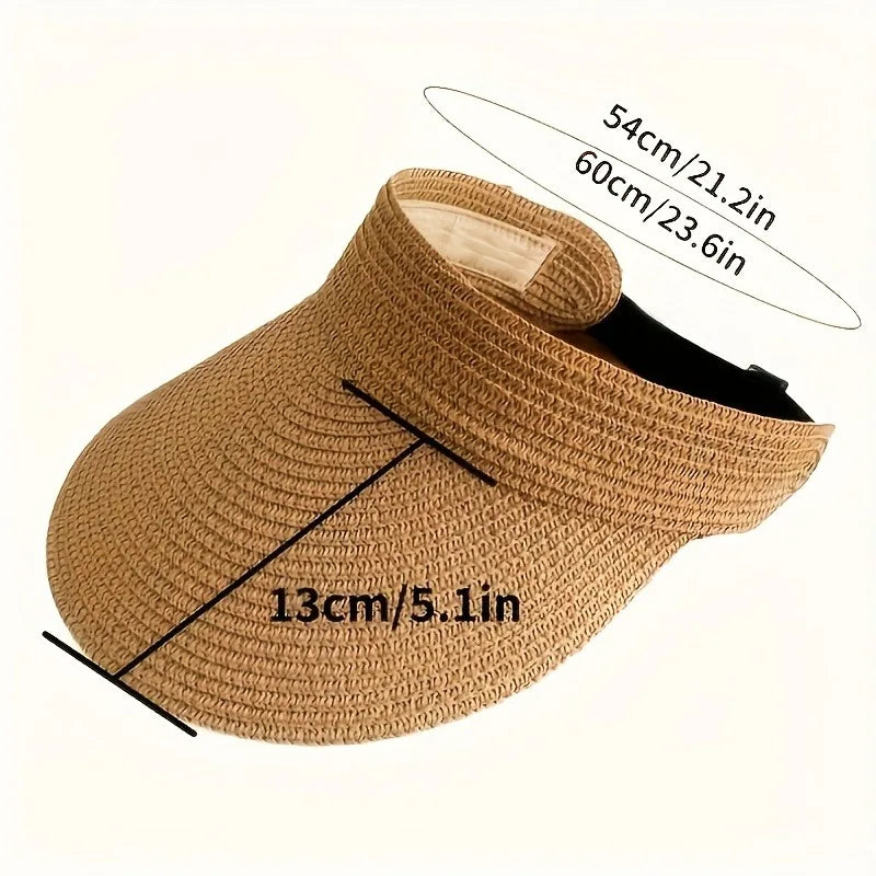 Women's Foldable Wide Brim Straw Sun Hat | UV Protection Women's Sun Hat Axl