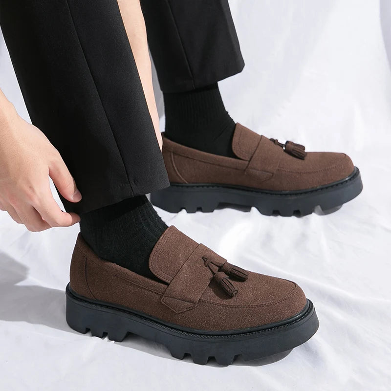 Men's Tassel Loafers – Patent Leather Oxford Slip-On Dress Shoes Men's Dress Loafers Axl