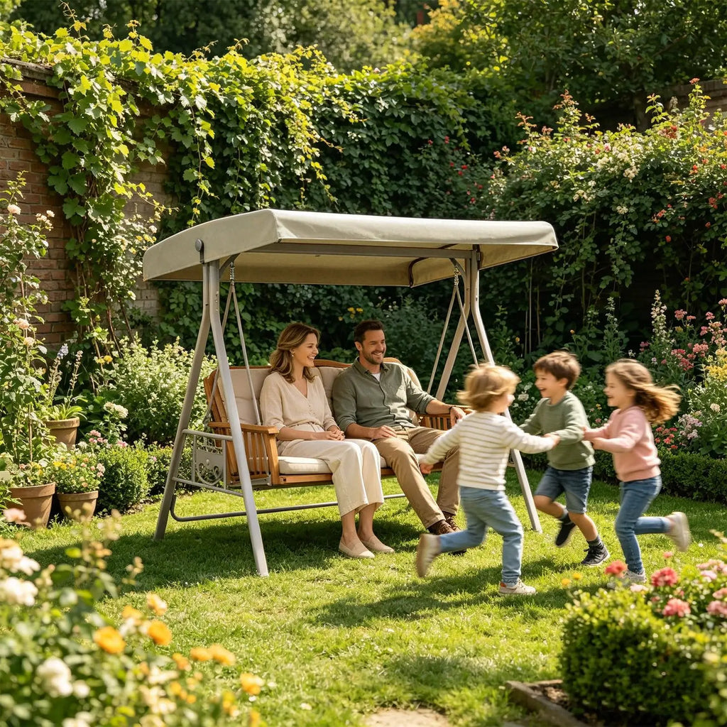 Swing Canopy Replacement Cover 75x47" Waterproof UV-Resistant Swing Canopy Cover Axl