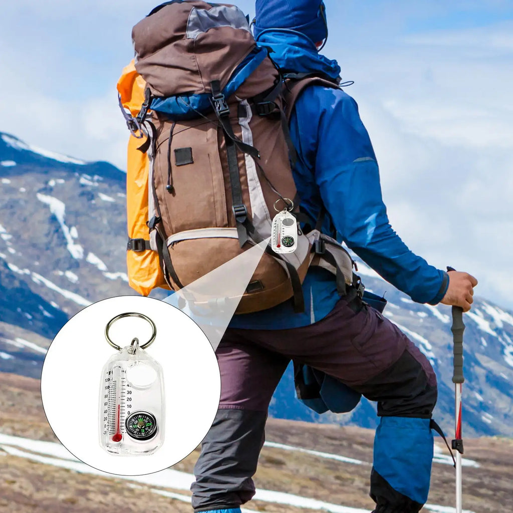 Hiking Compass Keychain – Portable Outdoor Navigation Tool Compass Keychain Axl