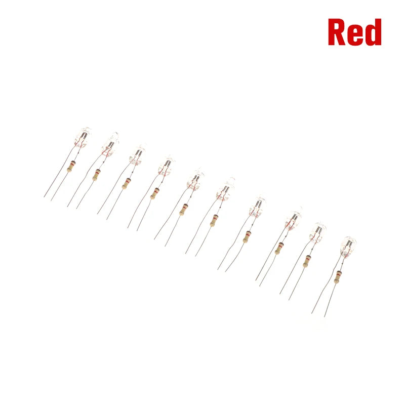 10-Pack 6mm Neon Indicator Bulbs – Green, Red & Blue 220V Neon Indicator Bulbs Axl Red