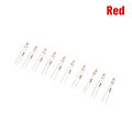 10-Pack 6mm Neon Indicator Bulbs Green Red Blue 220V AC Neon Indicator Bulbs Axl Red