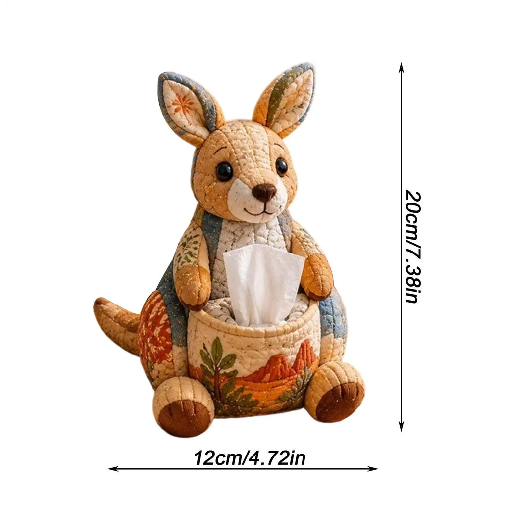 Animal Quilted Tissue Box Cover DIY Kit – Beginner Craft Set DIY Craft Kit Axl