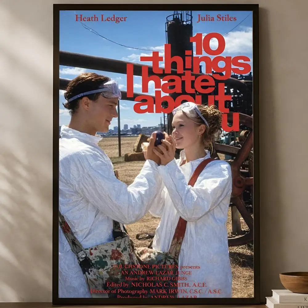 10 Things I Hate About You Poster – HD PVC Self-Stick Wall Art Movie Wall Poster Axl White09 15X20cmNoframe