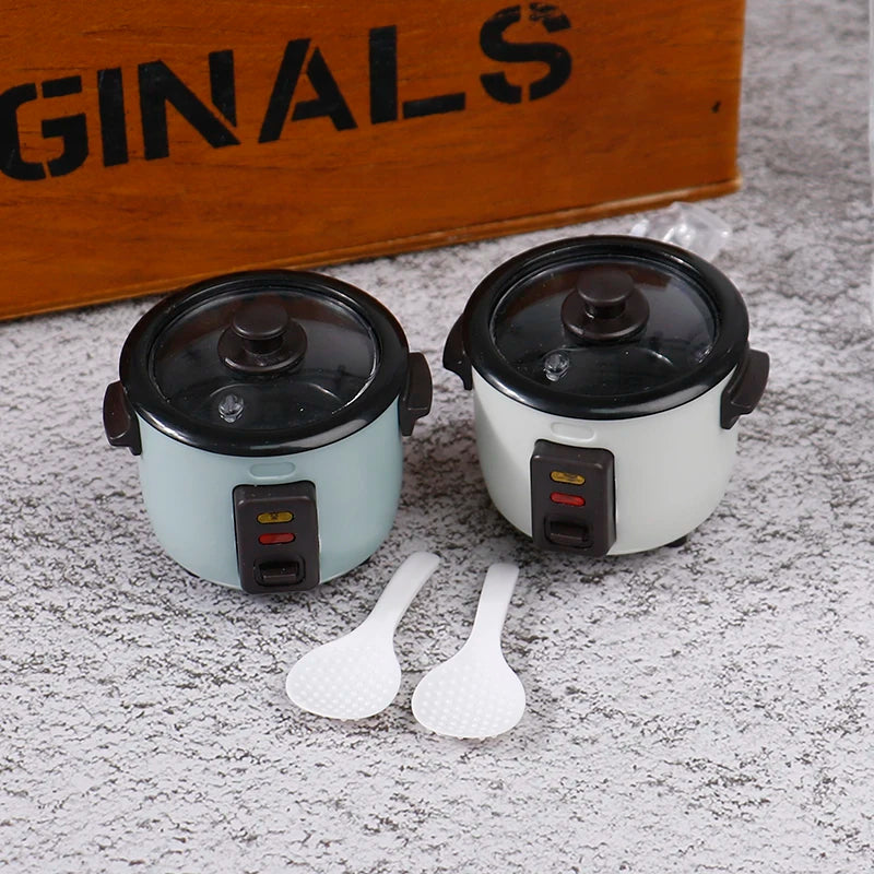 1:12 Dollhouse Miniature Rice Cooker – Kitchen Decor Accessory Dollhouse Accessory Axl