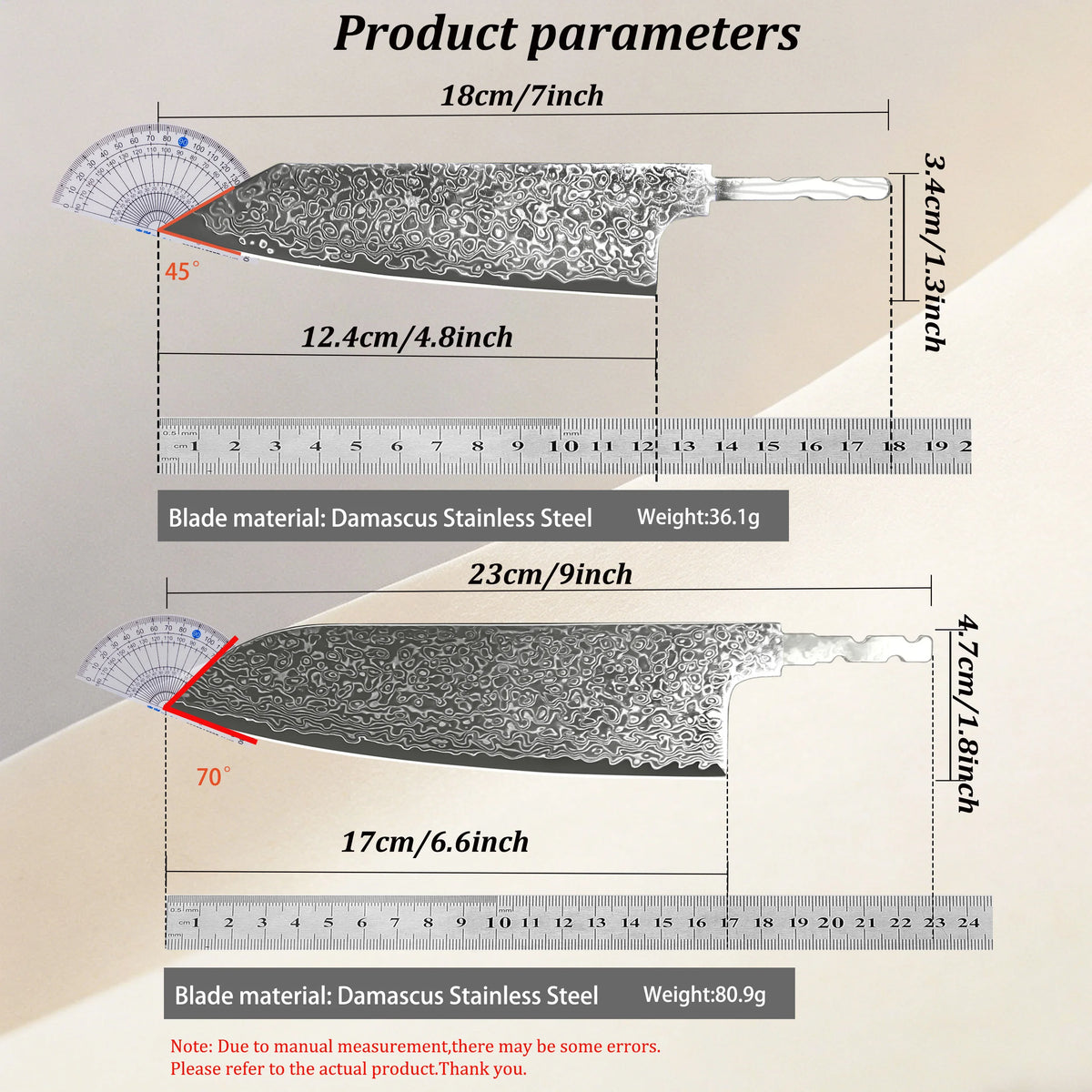 Damascus Steel Santoku Knife Blank Blade – DIY Hand Forged Knife Blank Blade Axl