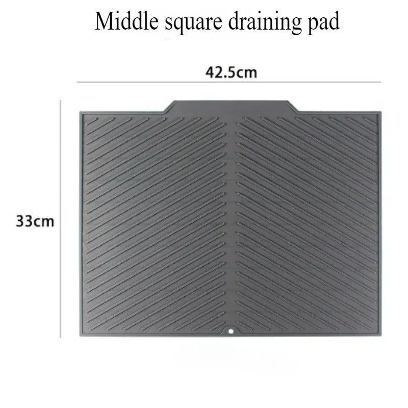 Silicone Wave Drying Mat – Non-Slip Foldable Dish Drainer Pad Dish Drying Mat Axl M As picture