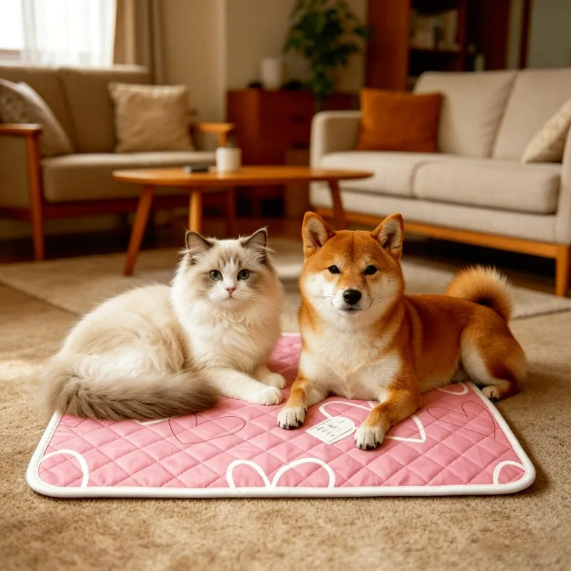 KEMORELA Pet Cooling Mat – Washable Dog & Cat Ice Pad Pet Cooling Mat Axl