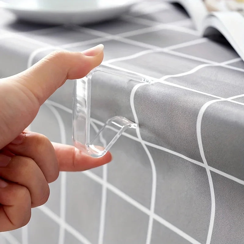 Clear Plastic Tablecloth Clips – Hold Down Clips 4 or 8 Pack Tablecloth Clips Axl