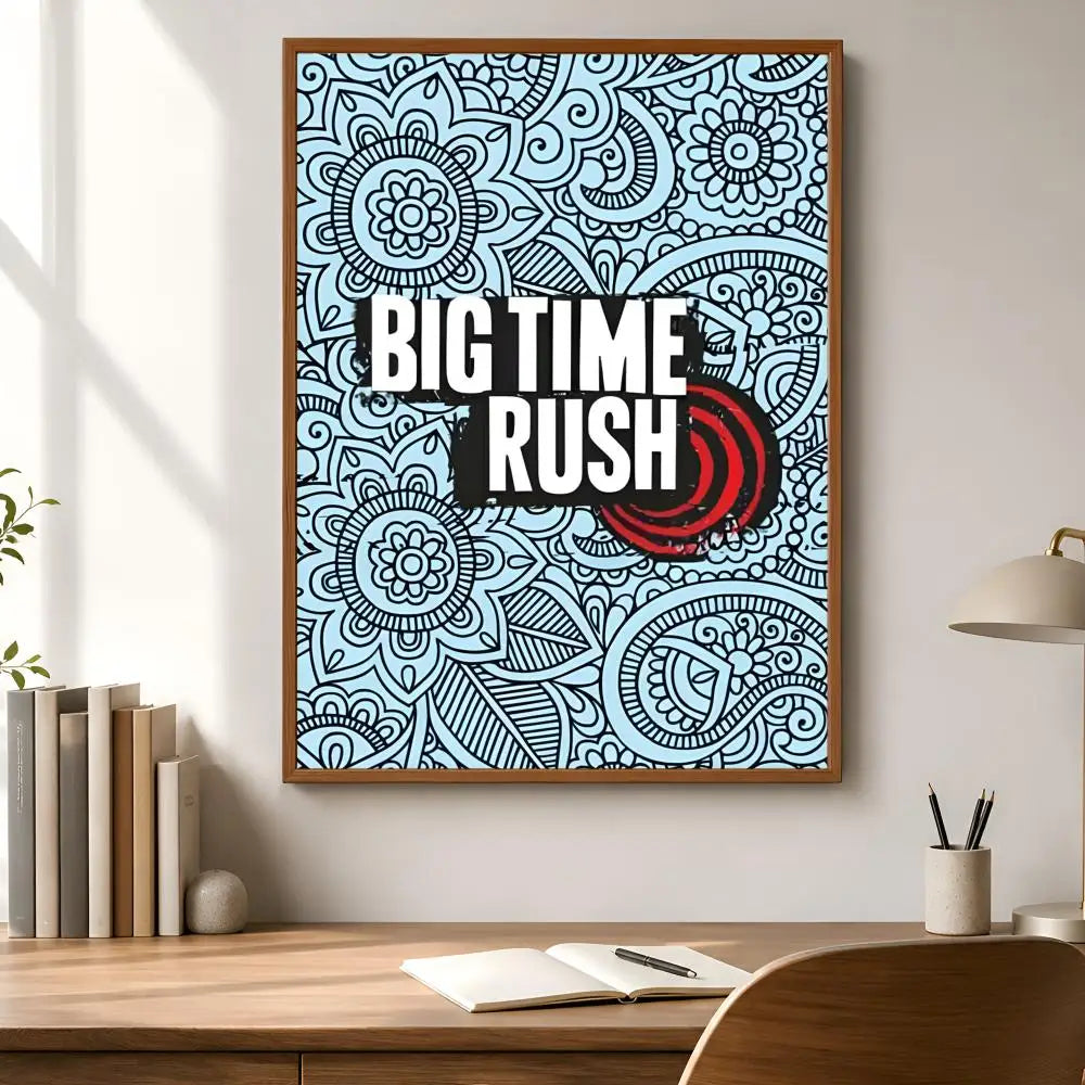 Big Time Rush Wall Poster – Peel-and-Stick HD PVC Band Art Music Band Poster Axl