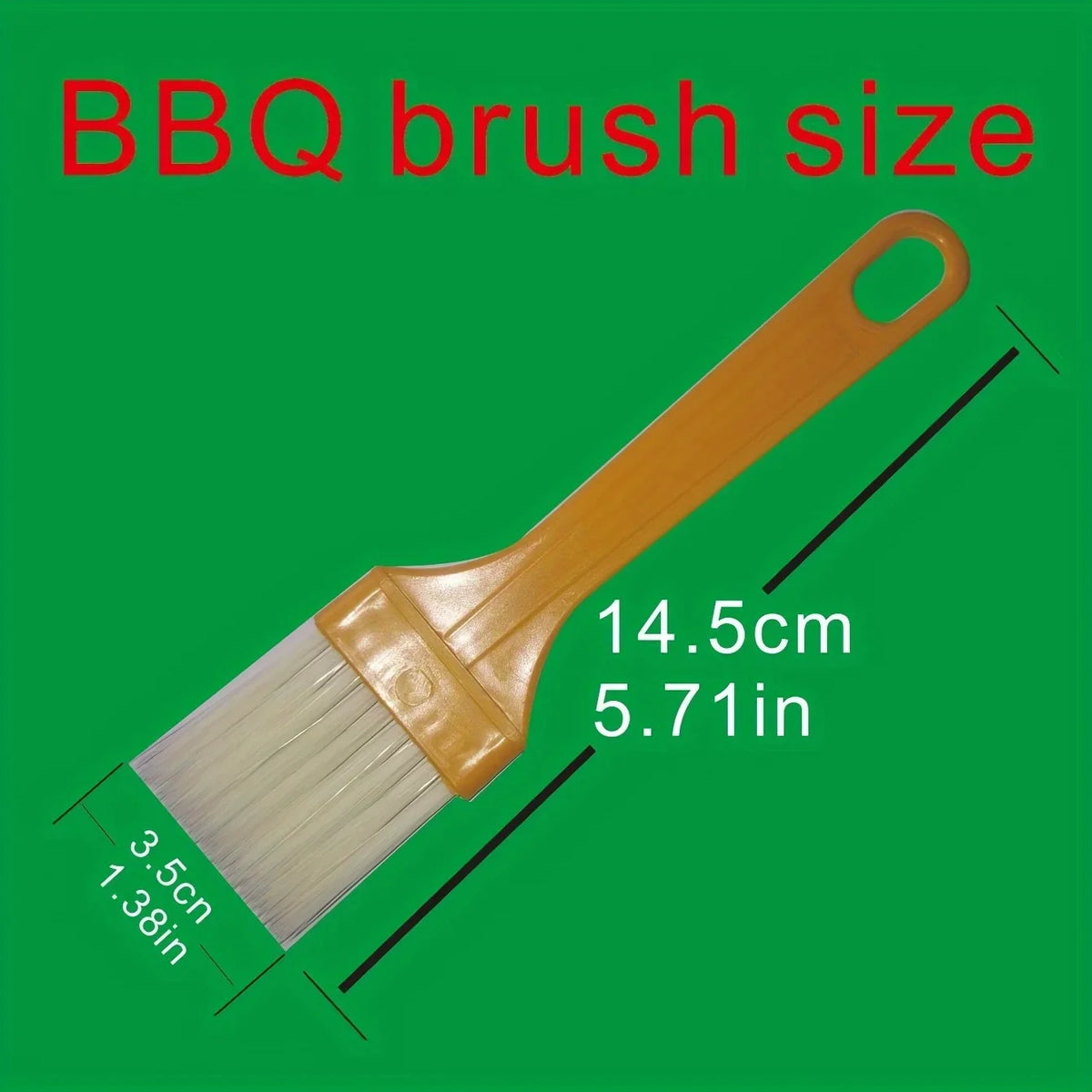 6-Inch Pastry Basting Brush with Hook Handle | BBQ & Baking Pastry Basting Brush Axl