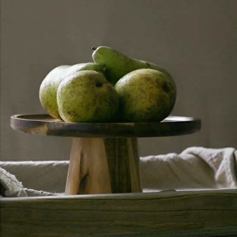 KEMORELA Elevated Wooden Cake Stand & Serving Tray Wooden Cake Stand Axl