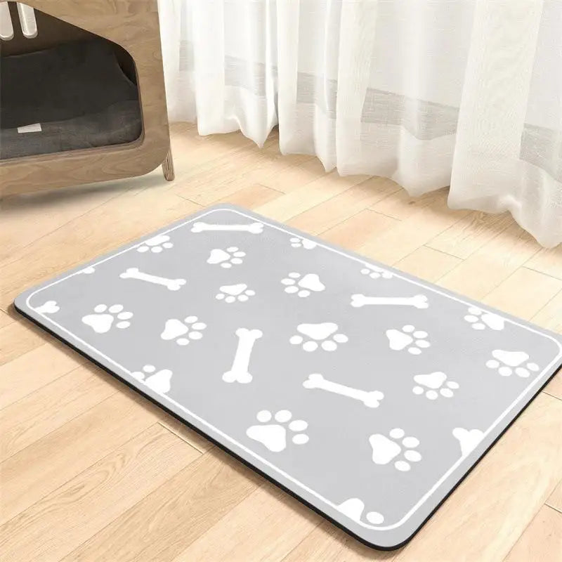 Diatomaceous Earth Pet Placemat – Non-Slip Absorbent Food Mat Pet Feeding Mat Axl G 20X30cm