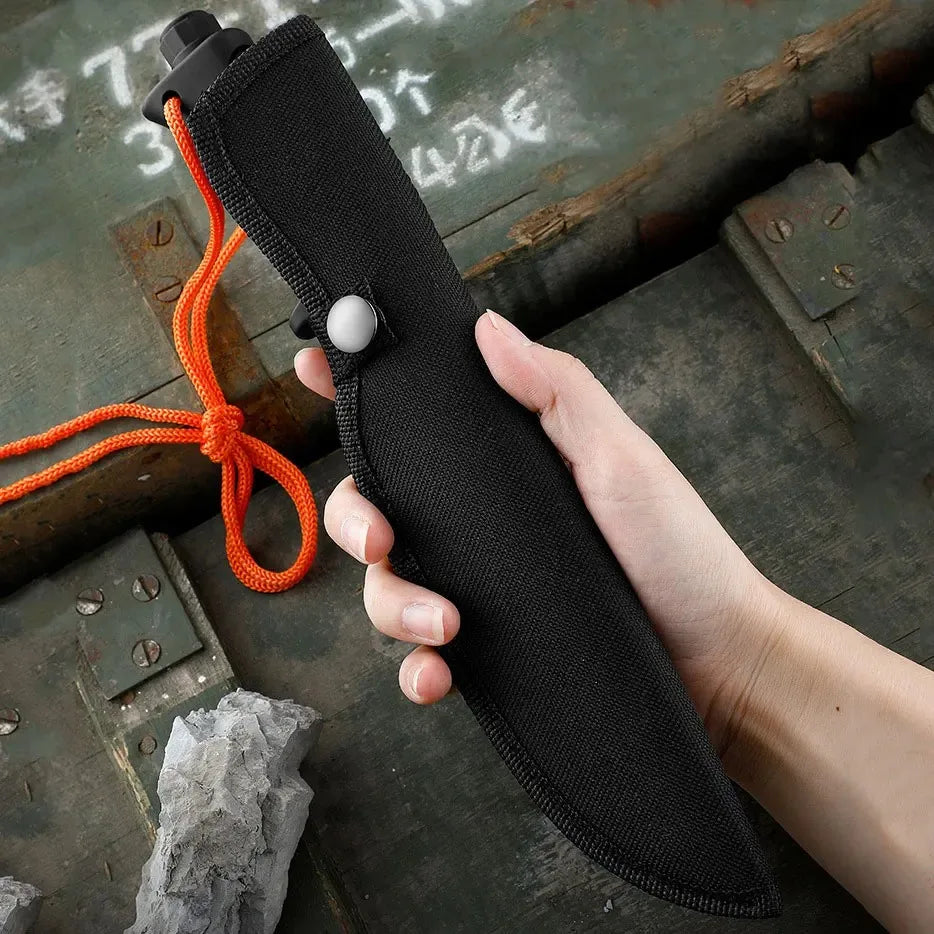 Fixed Blade Camping Knife – Stainless Steel EDC Survival Knife Fixed Blade Knife Axl