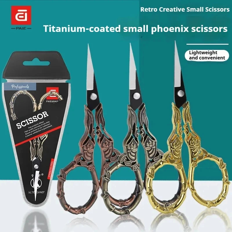 Retro Sewing Scissors – Steel Embroidery & Cross-Stitch Cutter Embroidery Scissors Axl