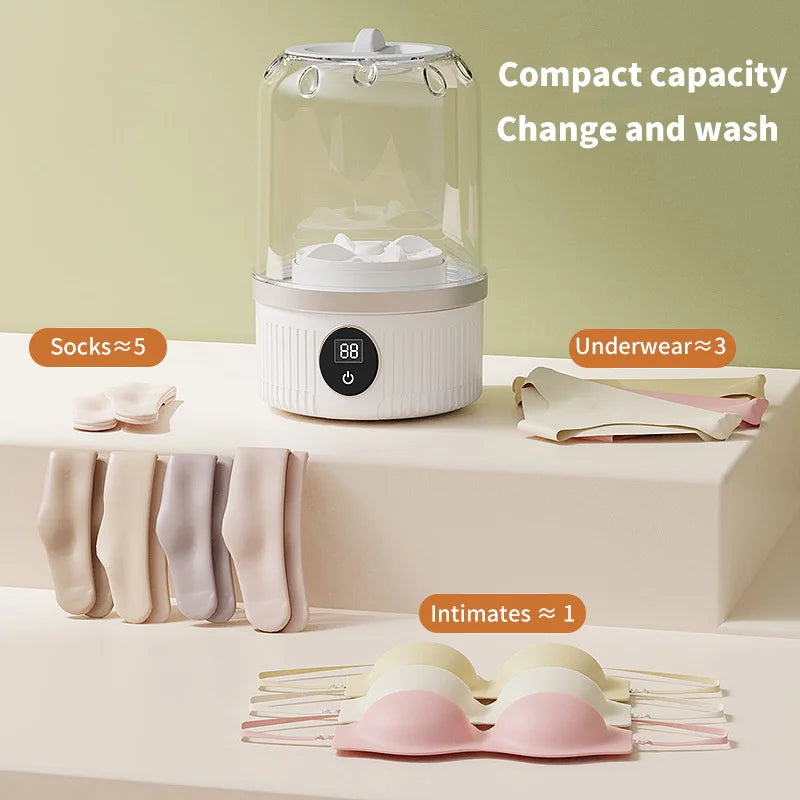 BALASHOV 1L Portable Mini Washing Machine – USB Wireless Portable Washing Machine Axl